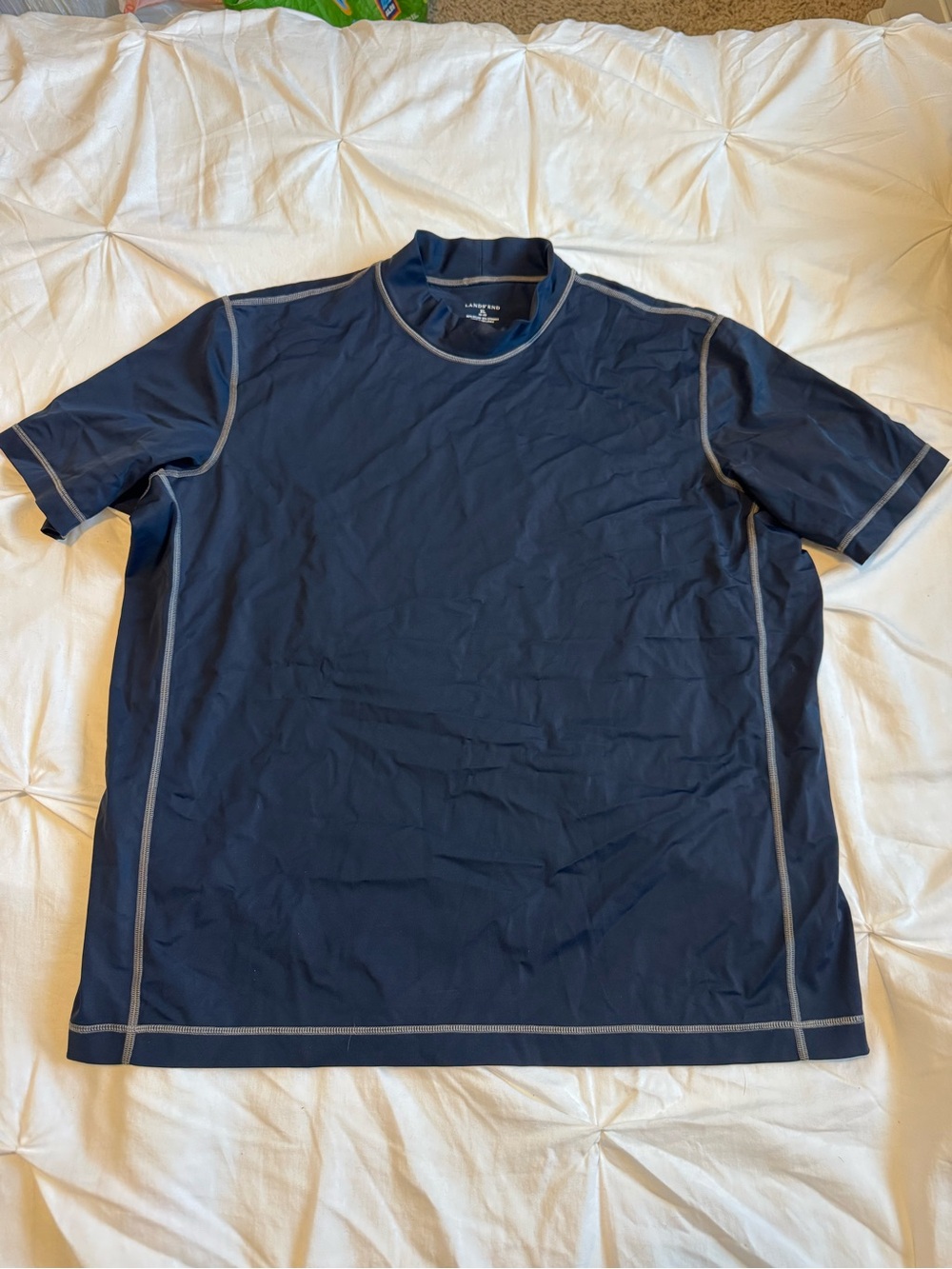 Men's Navy Rash Guard Swim Shirt